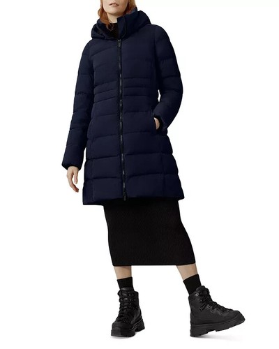Parka Canada Goose blu navy imbottito con cappuccio Aurora V6013 taglia 2XL 170