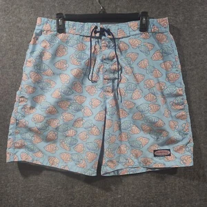 Vineyard Vines Men's Swim Shorts Fish Print Multi Color Blue Size Large - Picture 1 of 9