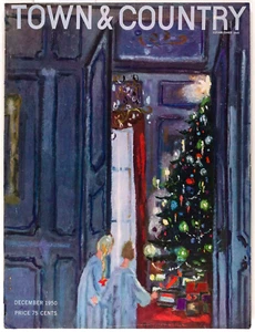 LUDWIG BEMELMANS Bernard Lamotte XMAS KIDS Town & Country magazine December 1950 - Picture 1 of 9