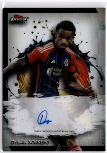 Dylan Borrero 2024 Topps Finest MLS rifrattore automatico NE Revolution - Foto 1 di 2