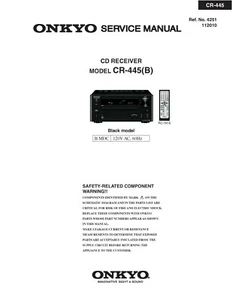 Service Manual-Anleitung für Onkyo CR-445 - Picture 1 of 1