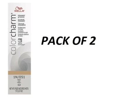 WELLA COLOR CHARM Permanent Black Liquid Hair #051 - PACK OF 2 - Imagem 1 de 3