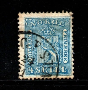 NORWAY SCOTT #8 4s FVF CENTERED TOWN CANCEL. FREE SHIPPING IN USA - Picture 1 of 1