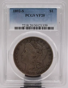 1892-S Morgan Dollar PCGS VF20 (033PID) - Picture 1 of 4