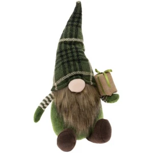 GNOME JUHA BY BOSTON INTERNATIONAL SOMBRERO VERDE A CUADROS GNOME - ¡¡TAN DULCE- ¡¡¡VENTA!!!¡! - Imagen 1 de 1