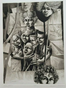 Donald Sexauer Original Art Edición Limitada. Grabado "Make Believe" 1983 12/50 firmado - Imagen 1 de 10