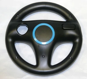 Mario Kart Steering Wheel for Nintendo Wii & Wii U - Old Skool (BLACK) - Picture 1 of 2