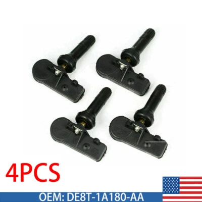 Sensor de presión de neumáticos 4 piezas para Ford Motorcraft DE8T-1A180-AA EE. UU. Foto 1 de 4