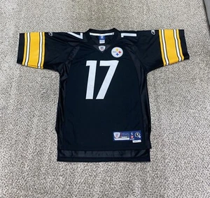 Mike Wallace Pittsburgh Steelers Reebok Jersey Sewn Size Small +2 Length NFL - Picture 1 of 9
