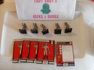 Star Wars Miniatures ALLIANCE AND EMPIRE 5 Duros Explorers 40/60 - Picture 1 of 2