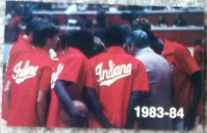 INDIANA UNIVERSITY HOOSIERS MEN'S BASKETBALL POCKET SCHEDULE 1983-84 - MINT! - Picture 1 of 1