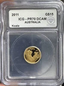 2011 Australian 1/10 oz Gold Koala ICG PR-70 IDC Verified DCAM - Picture 1 of 2