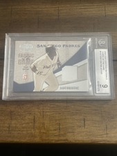 2004 Leaf Certified Materials Tony Gwynn Fabric Of Game Jersey /100 BGS 9 MINT