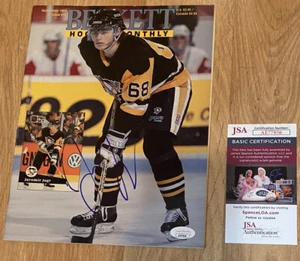 Jaromir Jagr Theoren Fleury Signed Autograph Auto Beckett Magazine JSA COA - Picture 1 of 2