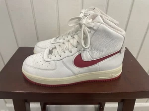 Nike Women's Sz 10.5 Air Force 1 Sculpt Summit White Gym Red AF1 High DC3590 100 - Bild 1 von 10