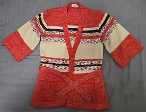 Vintage Women's Knitted Sweater Top With Removable Belt - Picture 1 of 5