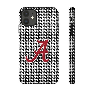Alabama Houndstooth Phone Case, Tough Cases, College Fan Gear, Gift for - Picture 1 of 265