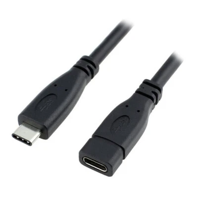 Q12 USB 3.1 Type C Male to Female Extension Cable for Laptop & Mobile 1m - Image 1 of 4