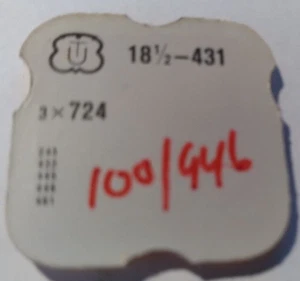 WRIST WATCH UNITAS UT BALANCE STAFF CAL. 431 NOS b14#6 - Picture 1 of 2