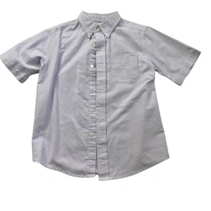 George Big Boys Short Sleeve Button Down Shirt, Purple, Small (6/7) - Picture 1 of 4