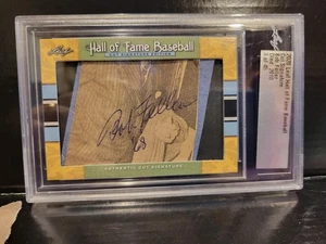 Bob Feller 2020 Leaf Baseball Hall of Fame Cut Signature #3/45 gestorben 2010 - Bild 1 von 2