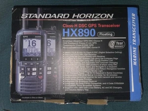 Standardowy pływający nadajnik-odbiornik GPS Horizon HX890 Klasa-H DSC - czarny - Zdjęcie 1 z 5