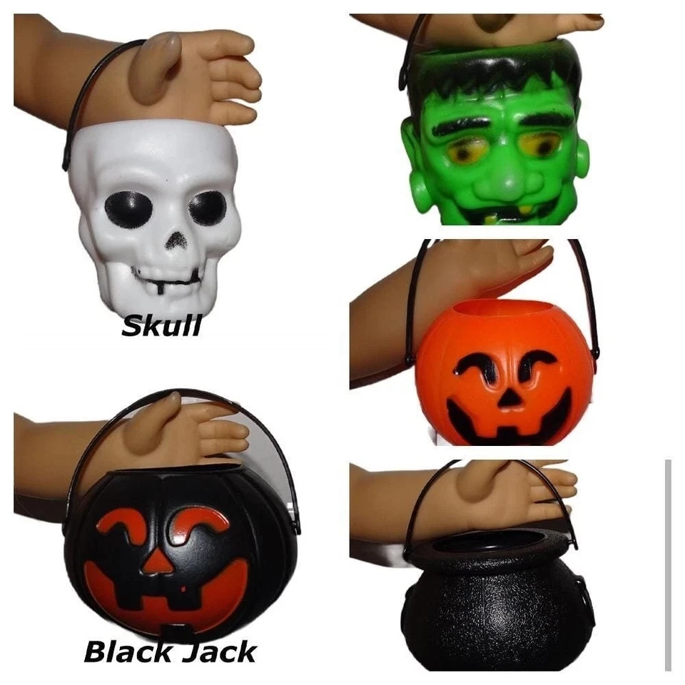 Halloween Truco o trato Candy Buckets Muñeca Ropa para 18" 14" Niña o Niño Muñeca Foto 1 de 1