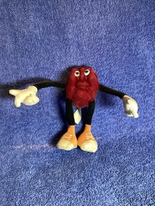 Peluche pupazzo vintage California uvetta "ballerina scarpa arancione" curva alta 7 pollici - Foto 1 di 12