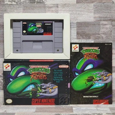 TMNT Teenage Mutant Ninja Turtles Tournament Fighters SNES Nintendo CIB Complete - Image 1 of 4