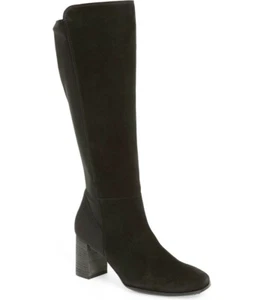 NEW PAUL GREEN Jackie Water Resistant Suede/Stretch Panel Tall Boot w/Zip US 10 - Picture 1 of 12