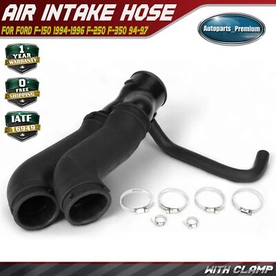 Engine Air Intake Hose Cleaner Duct Hose w/ Clamp for Ford F-150 1994-1996 F-250 - Image 1 of 4