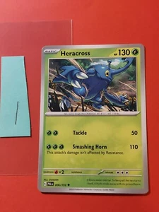2023 Pokemon Scarlet and Violet Paldea Evolved #6 Heracross, UC, NF, cd1 - Picture 1 of 6