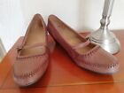 M & S Footglove ladies Tan Mary Jane  Style heeled court shoes size 6.5E UK New