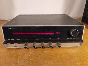 Magnavox Stereo 500 Vintage Receiver AM/FM Radio Black w/Red Lighting - Picture 1 of 14