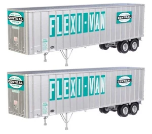 Scenemaster HO 2607 New York Central NYC Flexi-Van 40' Trailer Set - Picture 1 of 1