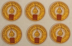 GOLDEN GUERNSEY BRANDTJEN FARMINGTON ST PAUL MINNESOTA 6 TAPAS DE BOTELLAS - Imagen 1 de 2