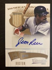 Jim RICE 2014 Classics Significant Signatures Relic AUTO #40 3/5 NM Red Sox HOF