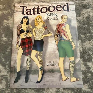 Tattooed Paper Dolls Book (NEW - Picture 1 of 5