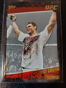 Forrest Griffin #12 2010 Topps UFC Thick Gold Parallel - Picture 1 of 2