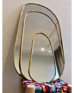 Specchio rotondo, specchio marocchino fatto a mano, decorazione vivaio, decorazione parete - Foto 1 di 4