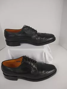 Florsheim Wingtip Shoes Mens US:9.5 C UK:8.5 Flexible Fibre Insole Black Lace-up - Picture 1 of 12