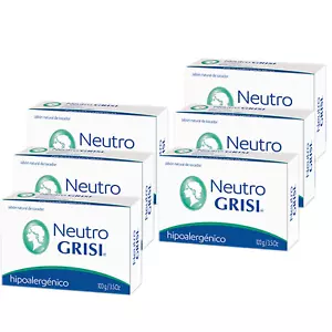 6Pk - Neutral Soap - Hypoallergenic - Jabon Neutro - Grisi - Picture 1 of 12
