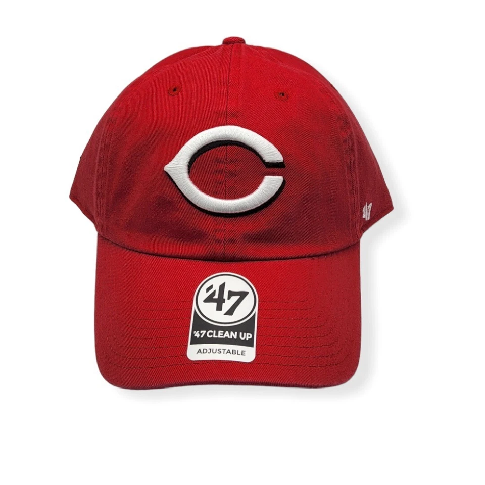 '47 CLEAN UP ADJUSTABLE MLB CINCINNATI REDS Baseball Cap Hat