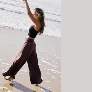 Free People FP Movement Borderline Wide Leg Hose Weinrot Medium M Neu mit Etikett Neu - Bild 1 von 8