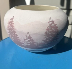 Vintage KOPA Bastedo Mountain Vista indianischer Stil Keramik Topf Vase 6" - Bild 1 von 11