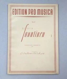 Noten. Die ersten Sonatinen (Frickert) Für Klavier Anfänger Antiquarisch - Bild 1 von 8
