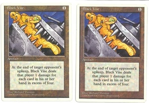MTG 4th Edition - 2x Black Vise - LP - Picture 1 of 1