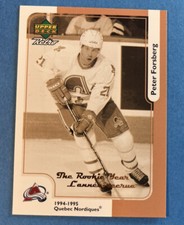 Peter FORSBERG 1999-00 Upper Deck McDonalds Retro MCD-10R Quebec Nordiques NHL