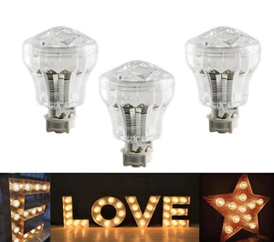 Fairground LED Lamps E10 1.0W 24V-60lm Cabochon Light Warm White -3000k 45mm - Picture 1 of 45