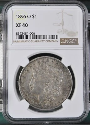 1896-O Morgan Dollar NGC Certified XF40 - Image 1 of 2